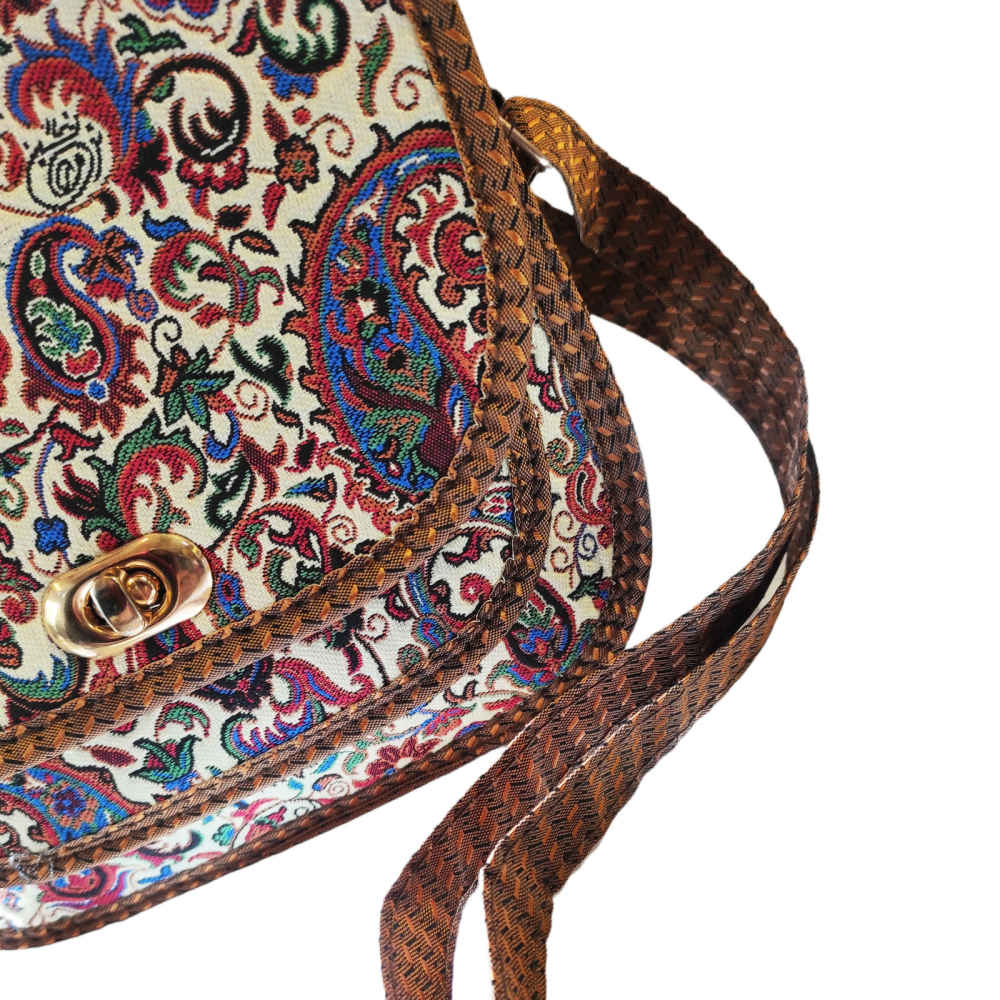 Sac Bandoulière Termeh avec Motif Persan Bohème – Tanaz