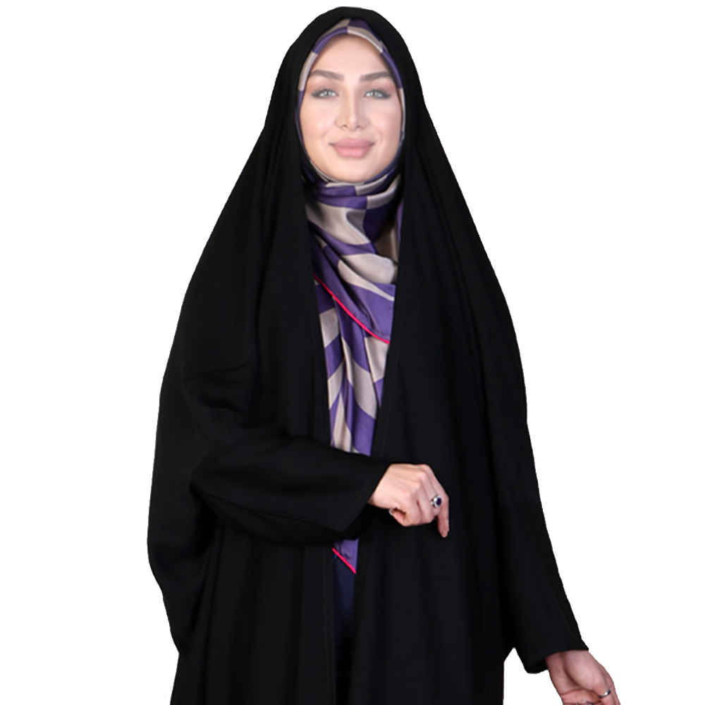 Tchador noir islamique arabe Hijab avec manches pour femmes et prière – Janan