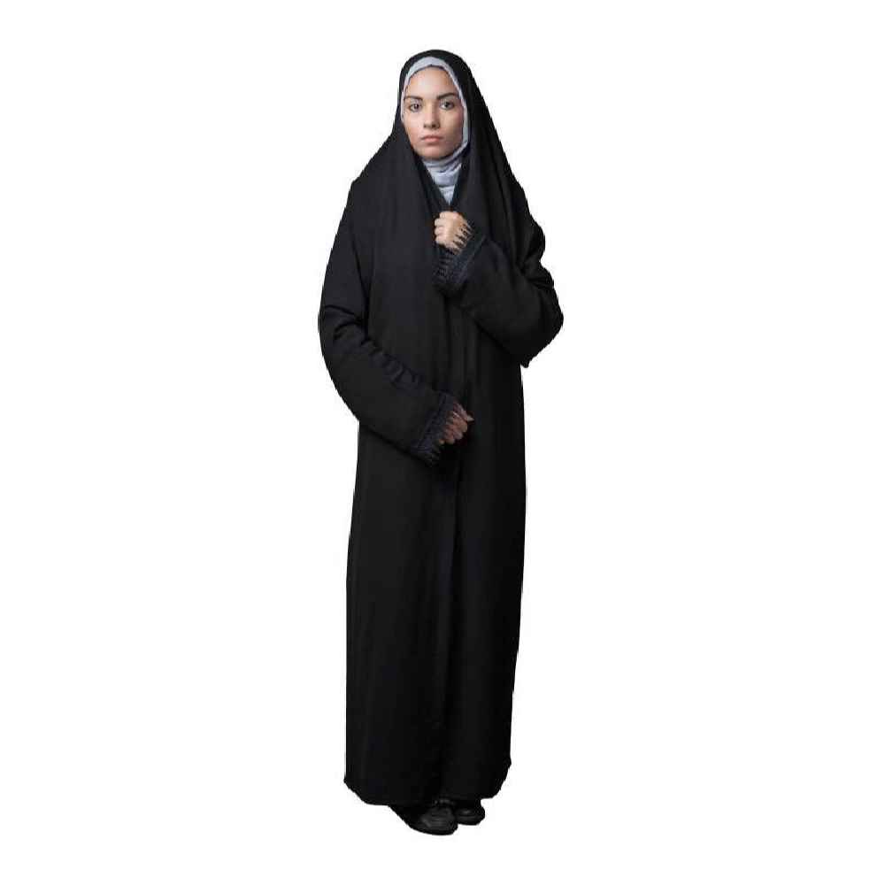 Tchador noir islamique arabe Hijab pour femmes et prière - Nikzad
