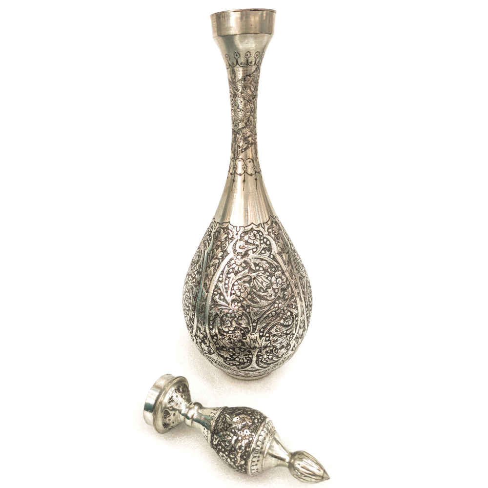 Bouteille décorative en cuivre – Émail Minakari persan Safa