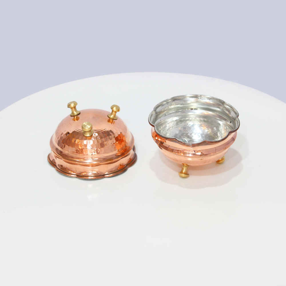 Ensemble de 6 bols de table en cuivre martelé traditionnellement – Asa