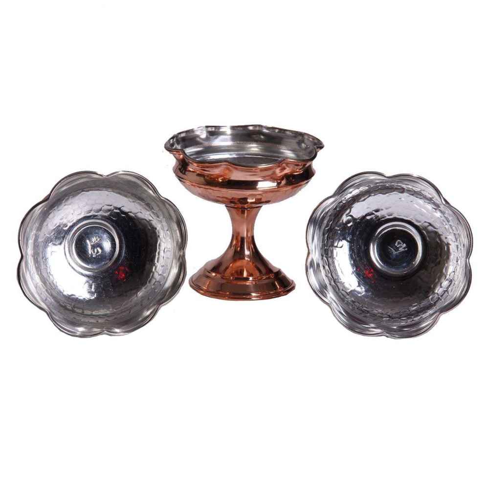 Ensemble de 6 bols de table en cuivre martelé traditionnellement – Hengameh