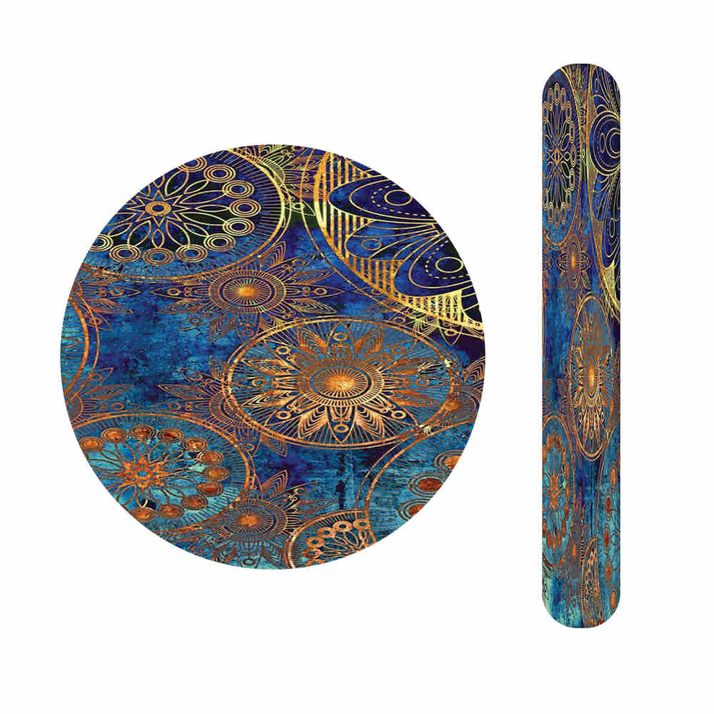 Lime à Ongles Métallique et Set de Miroir avec Motif Inspiré de la Perse - Motif Sama