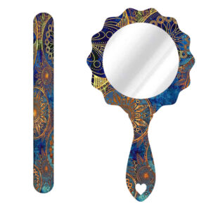 Lime à Ongles Métallique et Set de Miroir avec Motif Inspiré de la Perse – Motif Sepehr