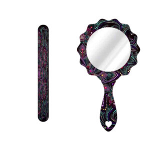 Lime à Ongles Métallique et Set de Miroir avec Motif Inspiré de la Perse – Motif Shab