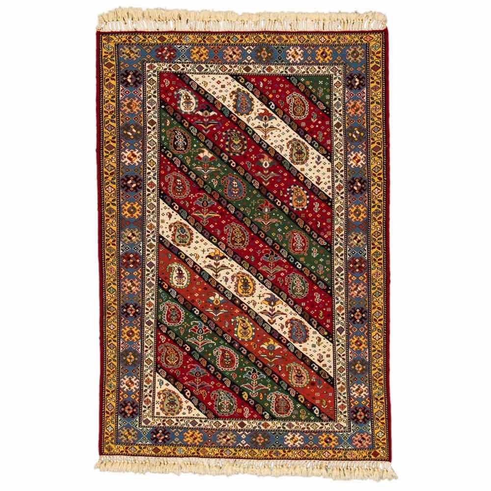 Tapis Kilim en laine persane tissé à la main à Sirjan Traditionnel Nava