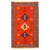 Tapis Kilim en laine persane tissé à la main à Sirjan Traditionnel Savin