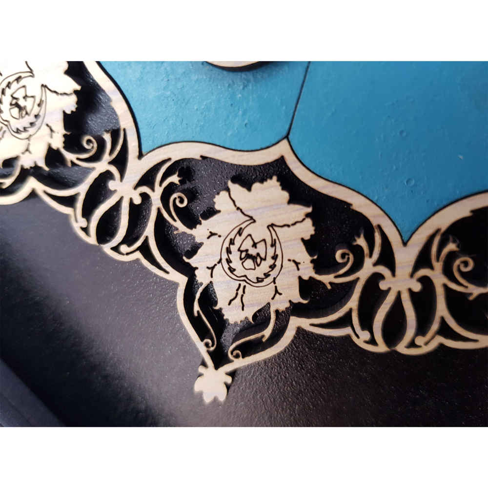 Calligraphie Islamique Encadrée – Art de Marqueterie en Bois – Wa In Yakad