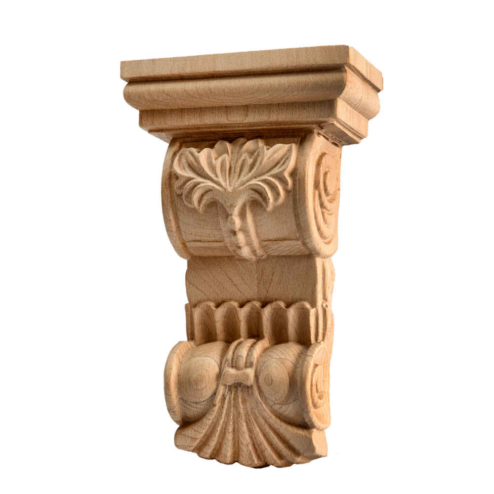 Modèle de capitale en bois sculpté Hooman