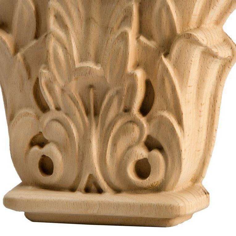 Modèle de capitale en bois sculpté S20