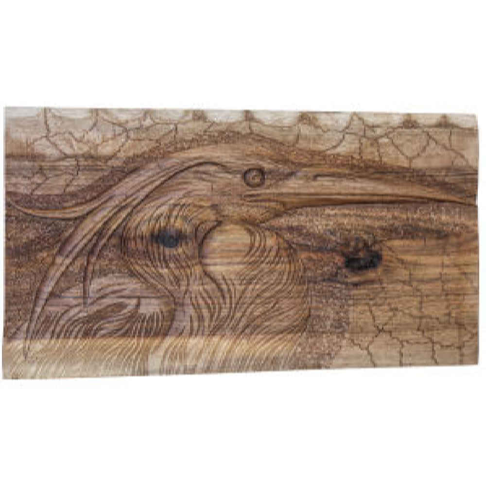 Art Mural en Bois Sculpté Modèle Pélican