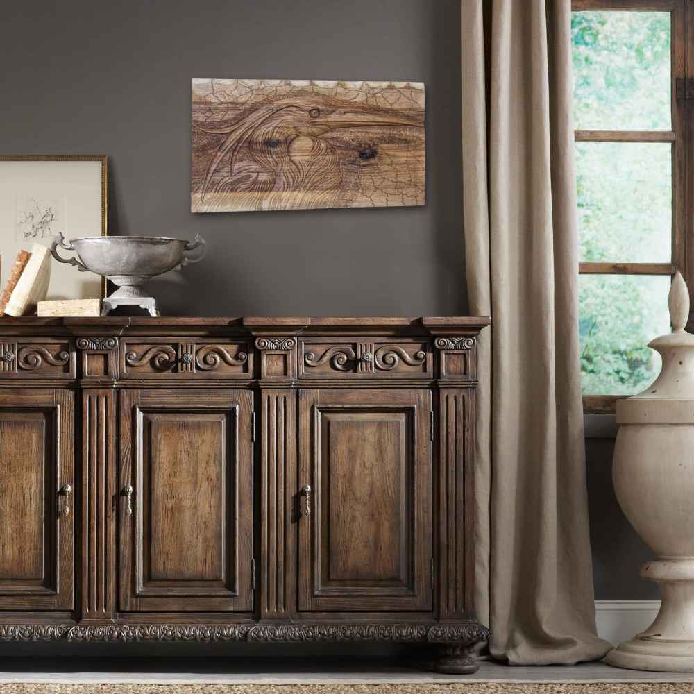 Art Mural en Bois Sculpté Modèle Pélican