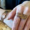 Ensemble de Bracelet et Bague en Cuivre Modèle Bahar