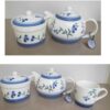 Service à thé en porcelaine victorienne modèle Ava avec théière
