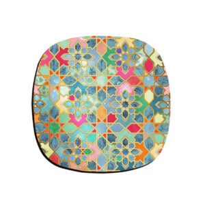 Ensemble de sous-verres artistiques avec le design Javan