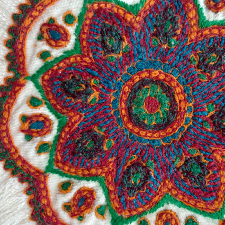 Nappe Pateh Kerman Élégance, nappe Pateh faite à la main Ghatreh