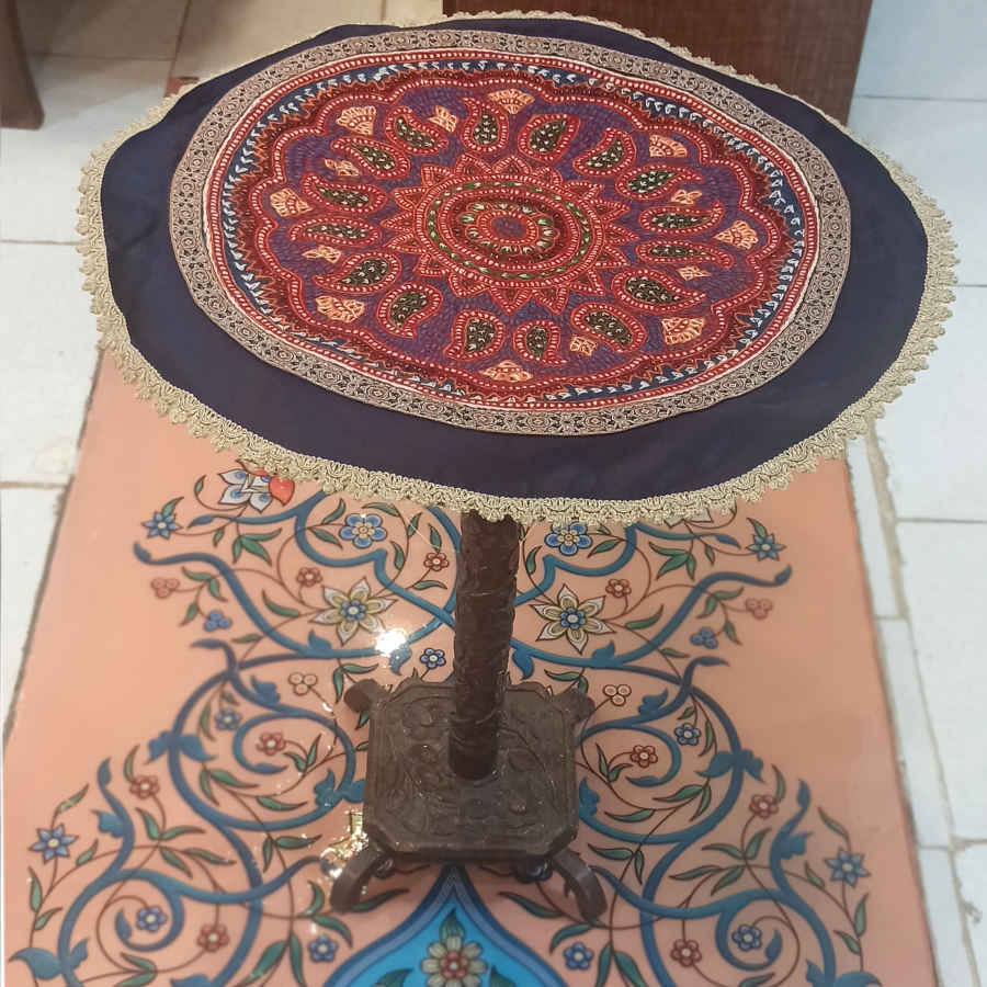 Nappe Pateh traditionnelle Kerman Héritage, nappe faite à la main Toranj