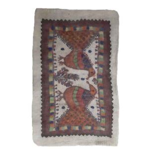 Tapis en feutre de laine persan 100% naturel et fait main Oiseaux