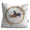 Housse de coussin en velours persan - Design Chevaux (Set de 2)