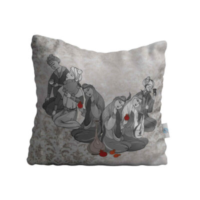 Housse de coussin en velours persan - Design Khatoon (Set de 2)