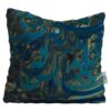 Housse de coussin en velours persan - Design Bleu Marine (Set de 2)