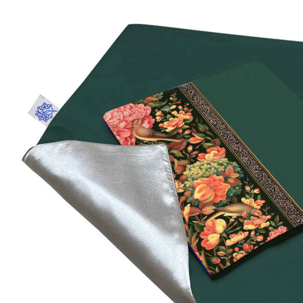 Tapis de prière de voyage pour musulman taille poche et portable Sajada Oiseaux & Fleurs