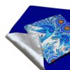 Tapis de prière de voyage pour musulman taille poche et portable Sajada Bleu Foncé