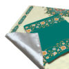 Tapis de prière de voyage pour musulman taille poche et portable Sajada Vert Eslimi