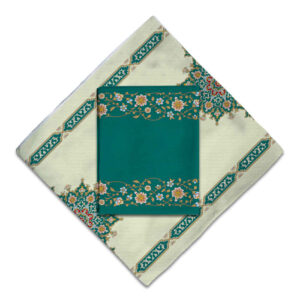 Tapis de prière de voyage pour musulman taille poche et portable Sajada Vert Eslimi