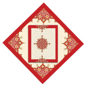 Tapis de prière de voyage pour musulman taille poche et portable Sajada Rouge Eslimi
