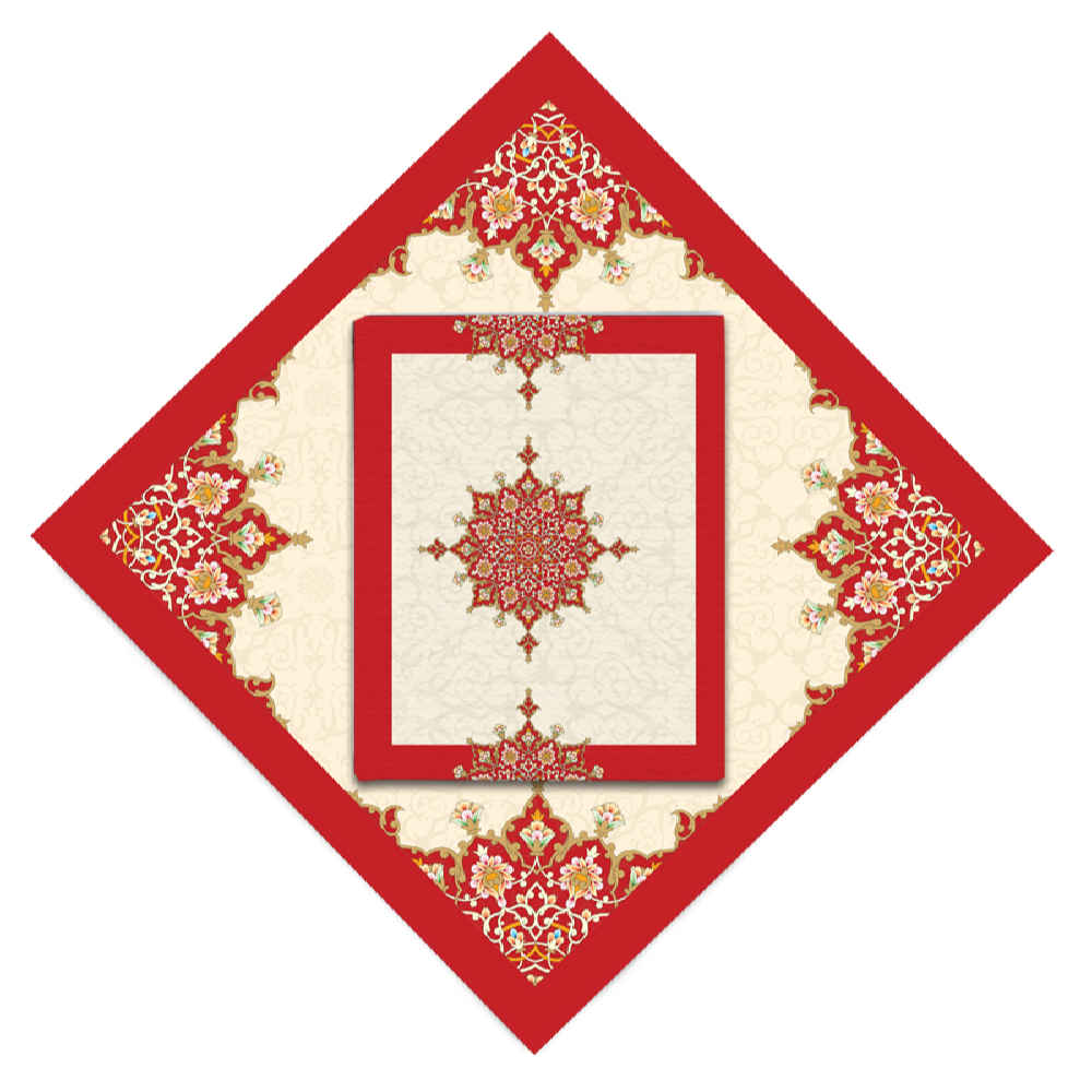 Tapis de prière de voyage pour musulman taille poche et portable Sajada Rouge Eslimi
