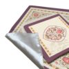 Tapis de prière de voyage pour musulman taille poche et portable Sajada Crème Eslimi