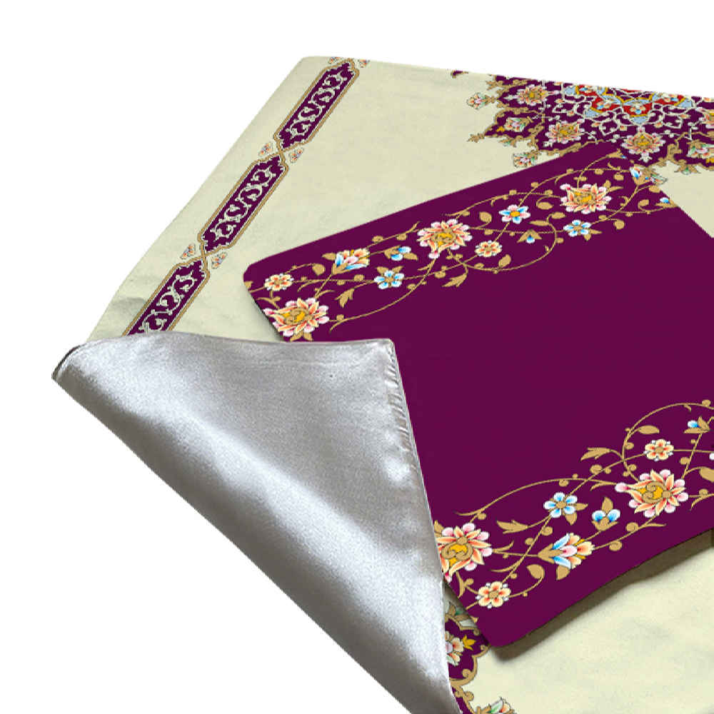 Tapis de prière de voyage pour musulman taille poche et portable Sajada Eslimi