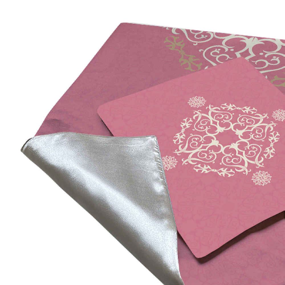 Tapis de prière de voyage pour musulman taille poche et portable Sajada Rose Eslimi