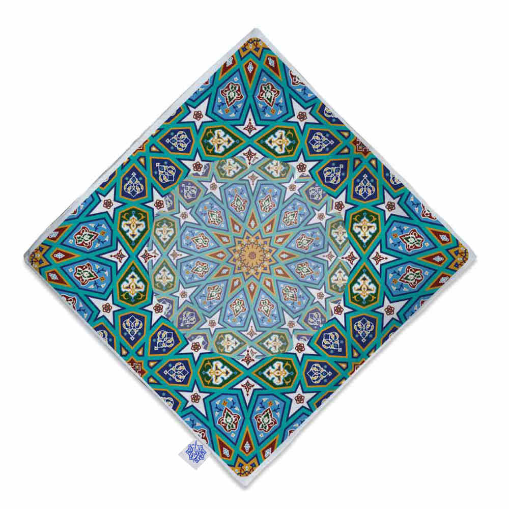 Tapis de prière de voyage pour musulman taille poche et portable Sajada Bleu Eslimi