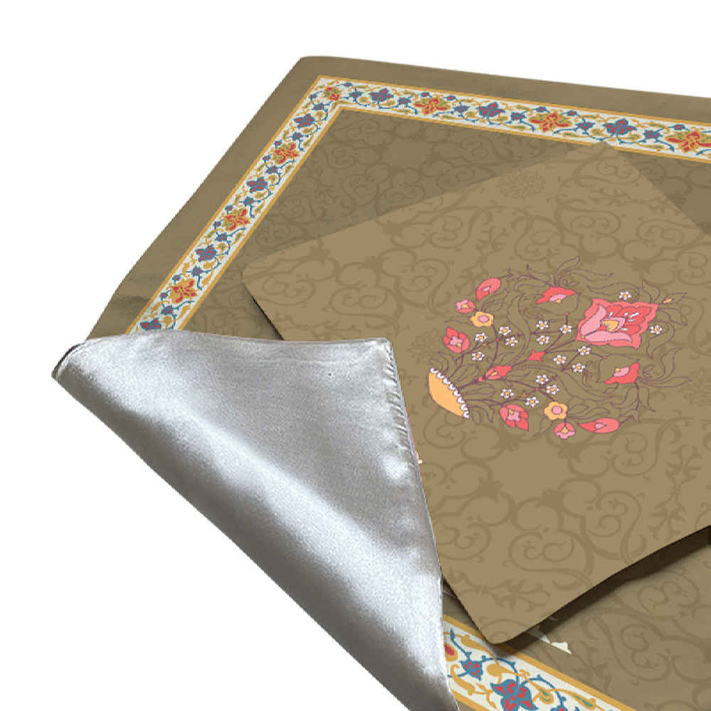 Tapis de prière de voyage pour musulman taille poche et portable Design Sajada Eslimi