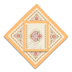 Tapis de prière de voyage pour musulman taille poche et portable Sajada Crème Eslimi
