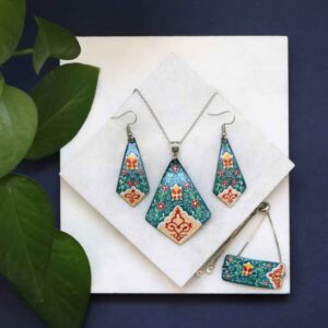 Ensemble de Bijoux Minakari Perse Modèle Victoria