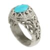 Bague en Argent Persan pour Homme avec Turquoise de Neyshabur Avash