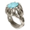 Bague en Argent Persan avec Turquoise de Neyshabur Farima Kiarash