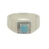 Bague en Argent Persan Faite Main avec Turquoise de Neyshabur Taher
