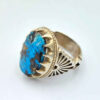 Bague en Argent Persan avec Turquoise de Neyshabur Farima Farzad