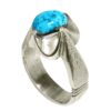Bague en Argent Persan avec Turquoise de Neyshabur Farima Javid