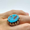 Bague en Argent Persan avec Turquoise de Neyshabur Farima Tavakoli