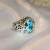 Bague en Argent Persan avec Turquoise de Neyshabur Yoones