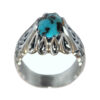 Bague en Argent Persan avec Turquoise de Neyshabur Yoones