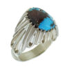 Bague en Argent Persan Faite Main avec Turquoise de Neyshabur Komeil