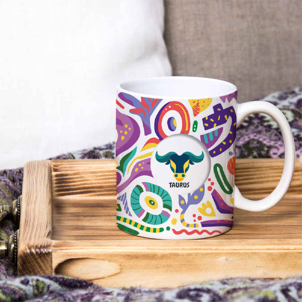 Mug du Zodiaque Persan – Symbole du Motif Ordibehesht