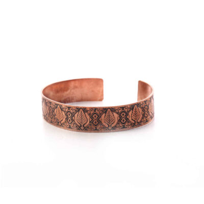 Bracelet manchette persan en cuivre – Modèle Haleh, bijou traditionnel
