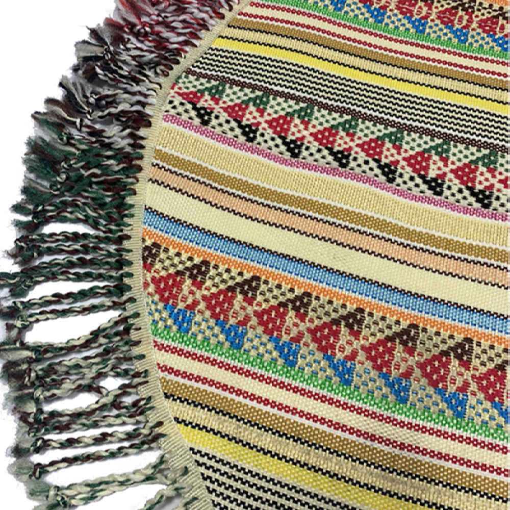 Tapis Jajim persan authentique tissé à plat rayé Arya